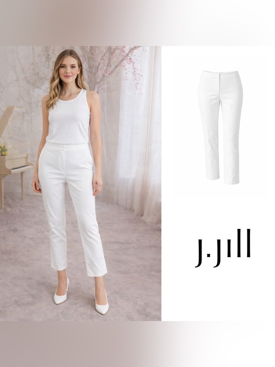 J. Jill Pants - SOLD NEW J Jill Cotton Slouch Waistband Pull on Pant in White